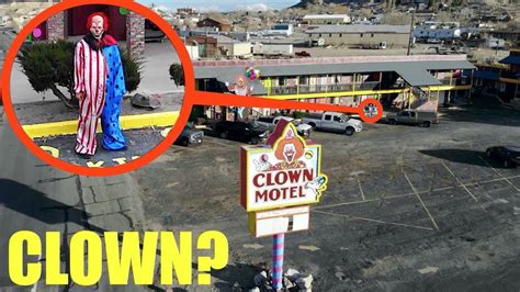wont    drone    haunted clown motel scary killer clown sighting