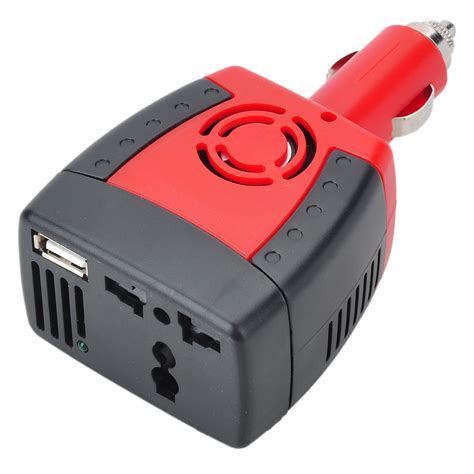 car  dc   ac  power inverter  usb port red black ebay
