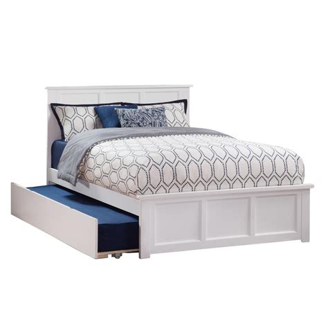 reasons  full size bed  twin trundle bartly natural