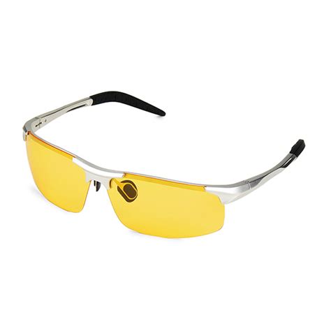 Uv400 Men Polarized Sunglasses Yellow Lens Night Vision