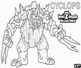 Invizimals Cyclops Tribos Perdidas Plemiona Zaginione Kolorowanki Pintar Tribus Colorirgratis sketch template