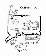 Connecticut Coloring Pages State Usa States Map Printables Printable Outline Go Print Next Back Choose Board Ct sketch template