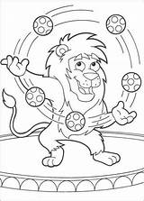 Juggling Coloring Pages Getcolorings Lion sketch template