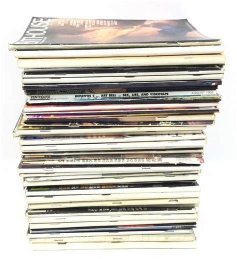 lot 41 vintage penthouse magazines adult publication