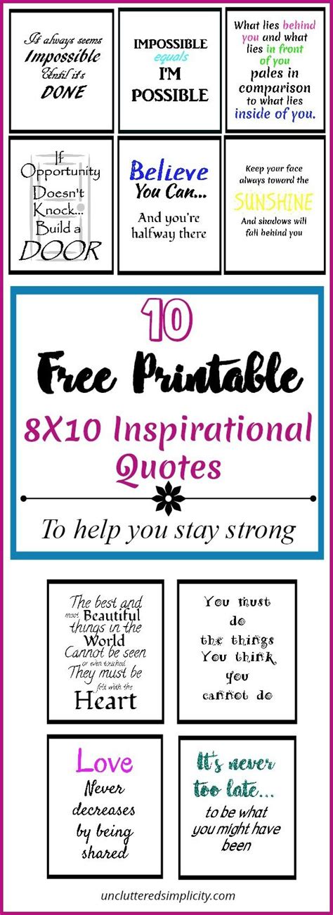 printable inspirational quotes      stay