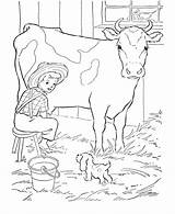 Coloring Pages Farm Fazenda Colorir Animais Animal Cow sketch template