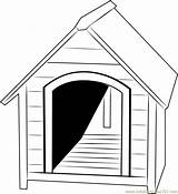 Coloring Dog House Small Pages Coloringpages101 sketch template