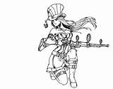 Caitlyn sketch template