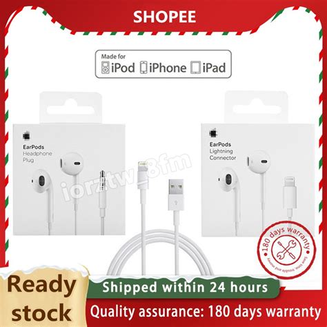 Iphone Earphone Lightning 3 5mm With Built In Microphone