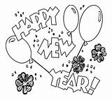 Coloring Year Pages Happy Years Printable Balloons Kids Print Crayola Printables Color Filminspector Am Au sketch template