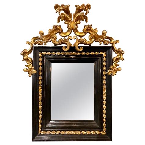 ebonized mirror 18th century for sale at 1stdibs