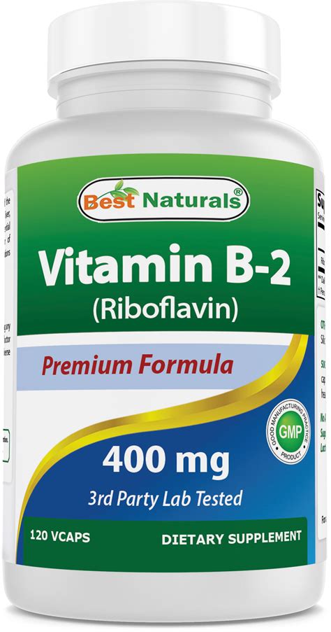 naturals vitamin  riboflavin mg migraine relief veggie