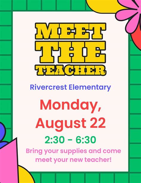 meet  teacher res rivercrest elementary school