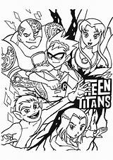 Coloring Teen Titans Raven Pages Library Clipart Color sketch template