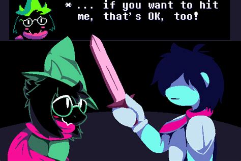 hitting ralsei deltarune   meme