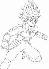 Vegeta Coloring Pages Super Saiyan Getcolorings Dragon Ball sketch template