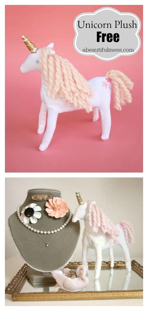 unicorn plush  sewing pattern  template startsewingfreepattern