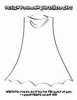 Superhero Capes Cape Coloring Own Pages Shield Kids Template Preschool Super Hero Colouring Activity Childrens Church Activities Crafts Ministry School sketch template