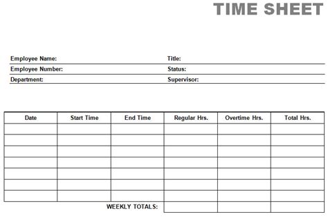 printable time cards  printable templates
