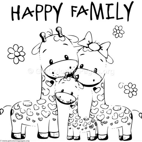 animal family coloring pages printable