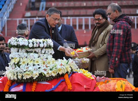 Kathmandu Nepal 09th Feb 2016 Ambassador Ranjit Rae Indian
