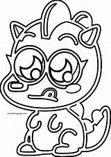 Coloring Monsters Moshi Outline Wecoloringpage sketch template