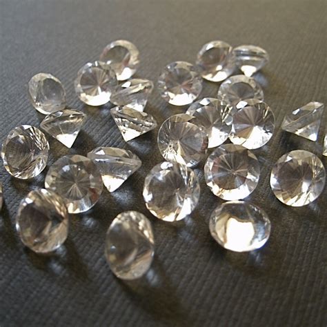 sale faceted gemstones clear crystal quartz  tigergemstore
