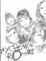 Coloring Pages Romance Chemical Mcr Template sketch template