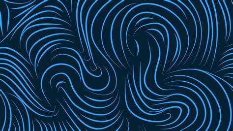 blue  black abstract painting abstract lines blue wavy lines hd