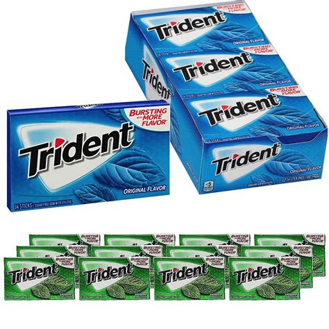 amazoncom trident gum kit original  count spearmint  count flavor bundle