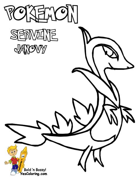 coloring pages  pokemon tepig  snivy