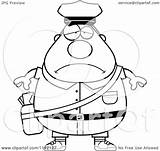 Chubby Cory Thoman Postal Worker Mail Man Depressed Clipart Cartoon Outlined Coloring Vector Surprised 2021 sketch template