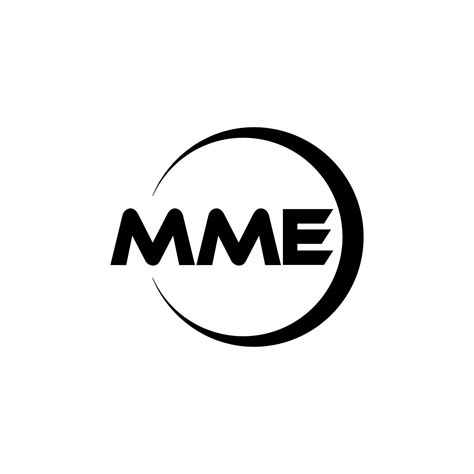 mme letter logo design  illustration vector logo calligraphy