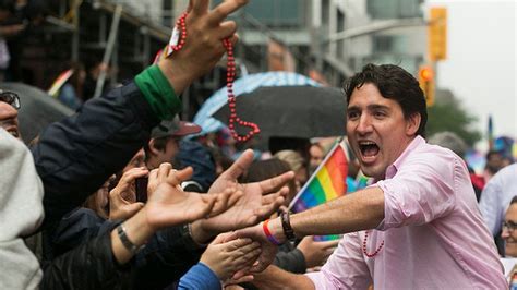 justin trudeau canada leader to march in toronto gay pride bbc news