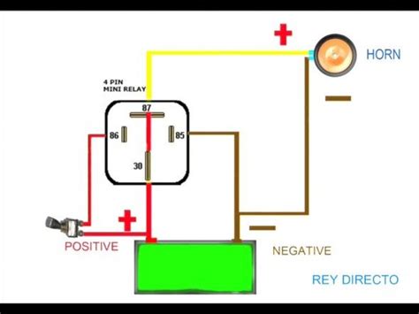 pin relay wiring diagram horn great diagram