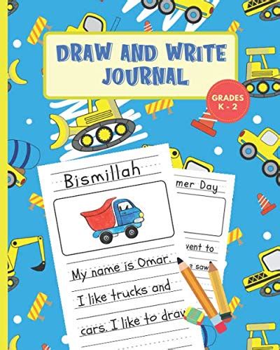 bismillah draw  write journal islamic notebook  kids  learn