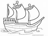 Mayflower Coloring Drawing Pages Ship Thanksgiving Printable Plymouth Rock Color Drawings Getcolorings Sheets Paintingvalley Boat Print Flower Kidspartyworks Colouring sketch template