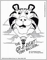 Coloring Tony Tiger Pages Popular Coloringhome sketch template
