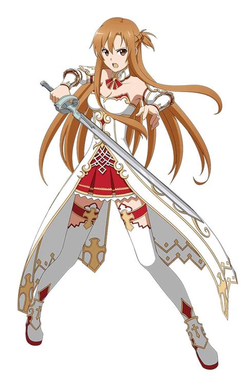 asuna in her uniform the thing i like most about her is the sword