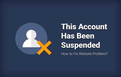 account   suspended   fix website problem