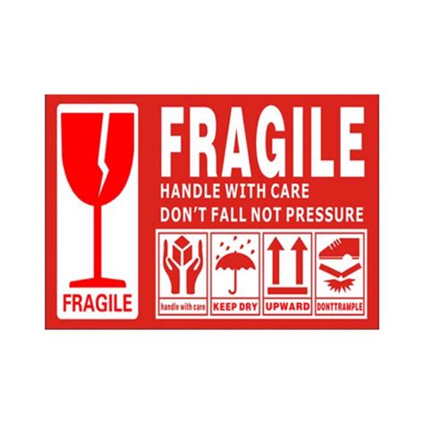 pc fragile sticker handle  care sticker shopee singapore