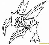 Coloring Pokemon Scyther Pages Color Online Printable Adult Print Coloringpagesonly Getdrawings sketch template