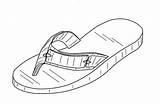 Flip Coloring Flop Pages Printable Flops Sandals Template Printablee Via Getdrawings Library Clipart Choose Board Popular sketch template