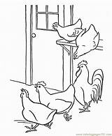 Chickens Hen Hens Bauernhoftiere Barn Ausmalbilder Chicks Honkingdonkey Rooster Bestcoloringpagesforkids sketch template