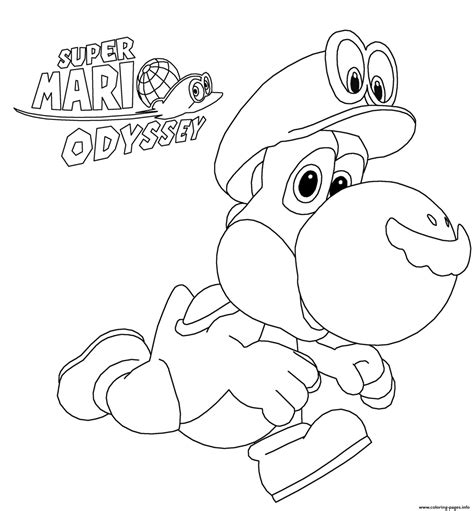 coloring pages mario odyssey kinderpagescom