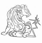 Pokemon Raikou Coloring Pages Drawing sketch template