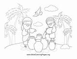 Oil Coloring Elisha Jars Pages Bible sketch template