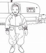 Snowsuit sketch template