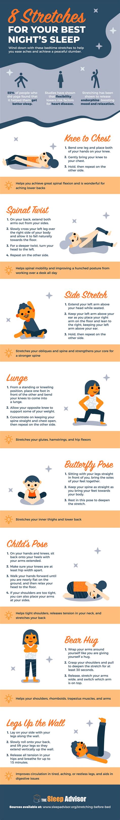 8 Stretches For Your Best Nights Sleep Sleep Advisor Stretches