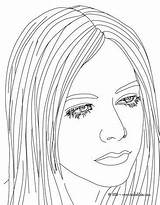 Coloring Pages Avril Lavigne Star People Rock Lady Drawings Tableau Hellokids Color Choisir Un Print Famous Coloriage Books sketch template